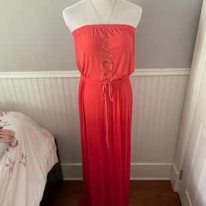 Ombré maxi dress